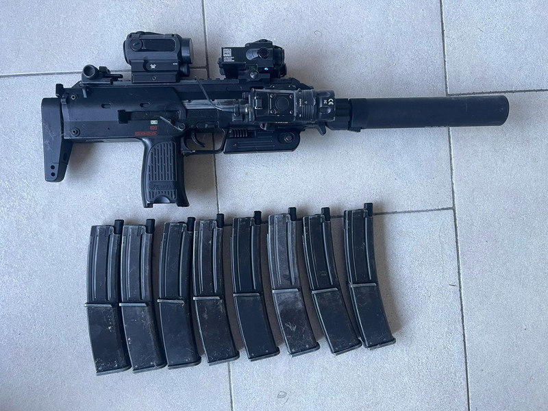 Image 1 for Te Koop TM MP7 + angry gun power-up silencer en 8 magazijnen