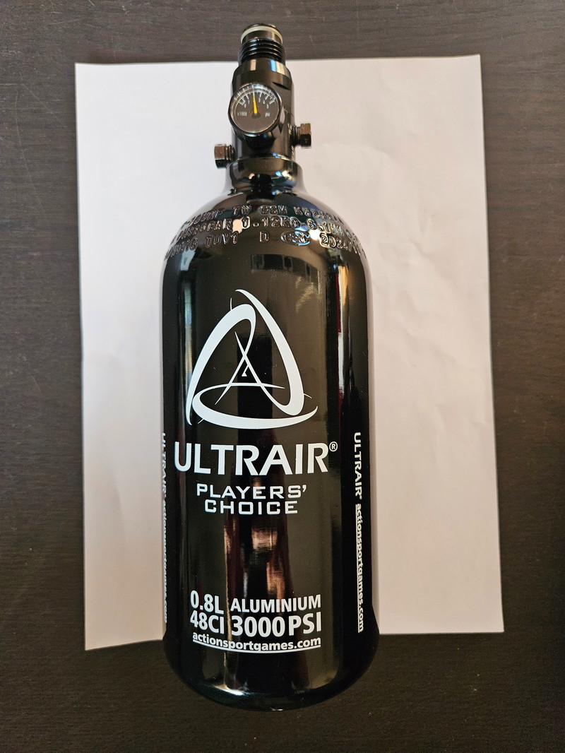 Imagen 1 de HPA tank aluminum 0,8L ASG tank regulator