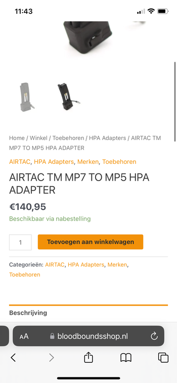 Afbeelding 3 van Helemaal nieuw mp7-mp5 hPa adapter