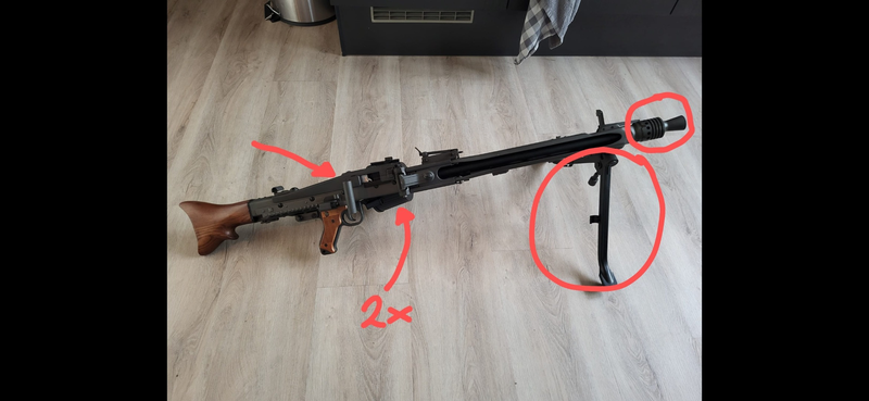 Image 1 pour Ijzeren MG42 onderdelen