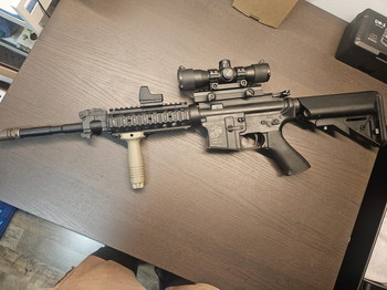 Imagen 2 de G&P RAS marine m4 met 2 reddots en pistol m1911 Starterkit