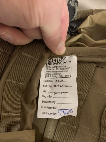 Image 4 pour Mystery Ranch Assault Spartan Coyote