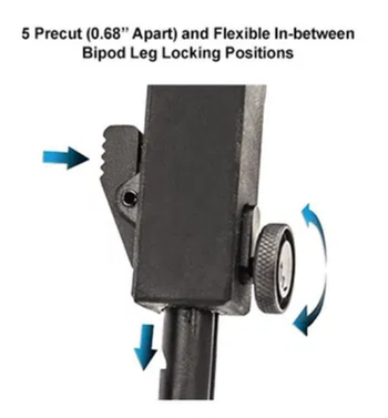 Image 6 for UTG Rubber Armored Full Metal QD Bipod