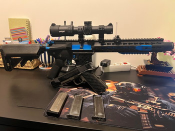 Imagen 4 de Colt M4 Blast Blue Fox Cybergun - Tokyo Marui Night Warrior GBB