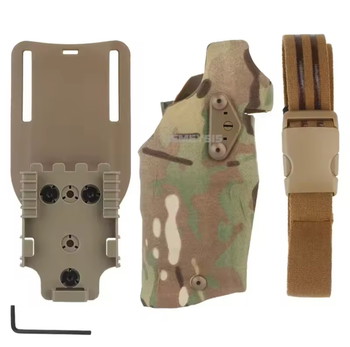 Imagen 5 de Tactical Holster for Glock serie with X300 X300U Flashlight Quick Locking System