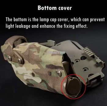 Imagen 8 de Tactical Holster for Glock serie with X300 X300U Flashlight Quick Locking System