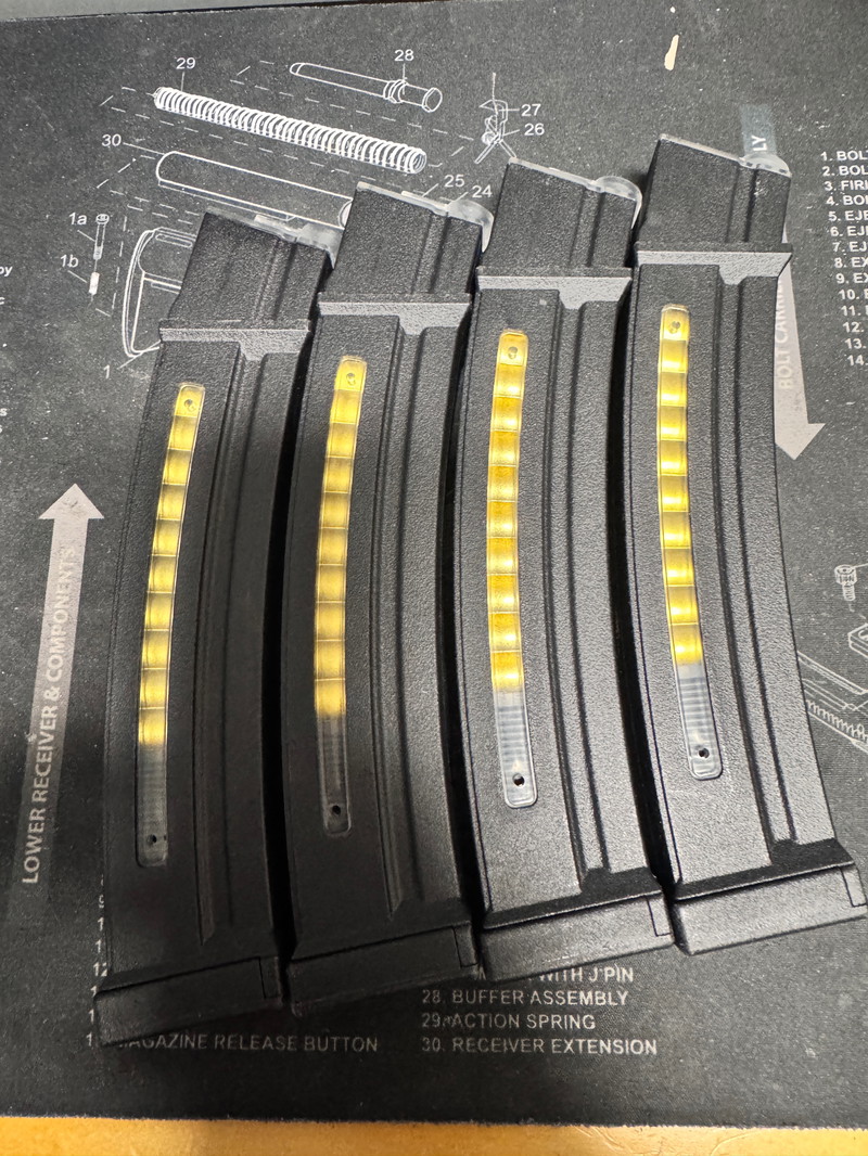 Afbeelding 1 van 4x Cyma 130rds polymer Magazine for MP5