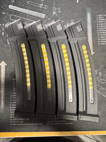 Afbeelding 2 van 4x Cyma 130rds polymer Magazine for MP5