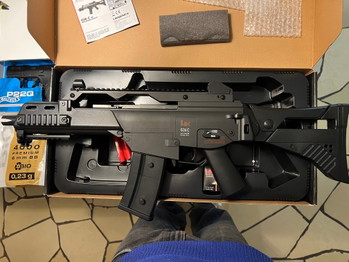 Afbeelding 3 van Umarex H&K G36C AEG unter 0,5J + Walther P22Q + BBs - Top Zustand