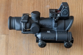 Image 3 for Trijicon ACOG LED 4x32 (Red Crosshair) with RMR RM06 3.25 MOA TA02-C-100558