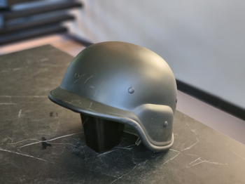 Bild 3 für Airsoft helm M88 Zwart met Belgische  camo cover Fostex BDU - maat M