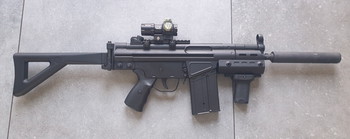 Afbeelding 3 van JG T3 SAS-F Airsoft AEG-geweer met opvouwbare kolf