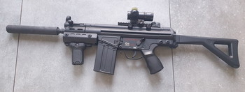 Afbeelding 5 van JG T3 SAS-F Airsoft AEG-geweer met opvouwbare kolf