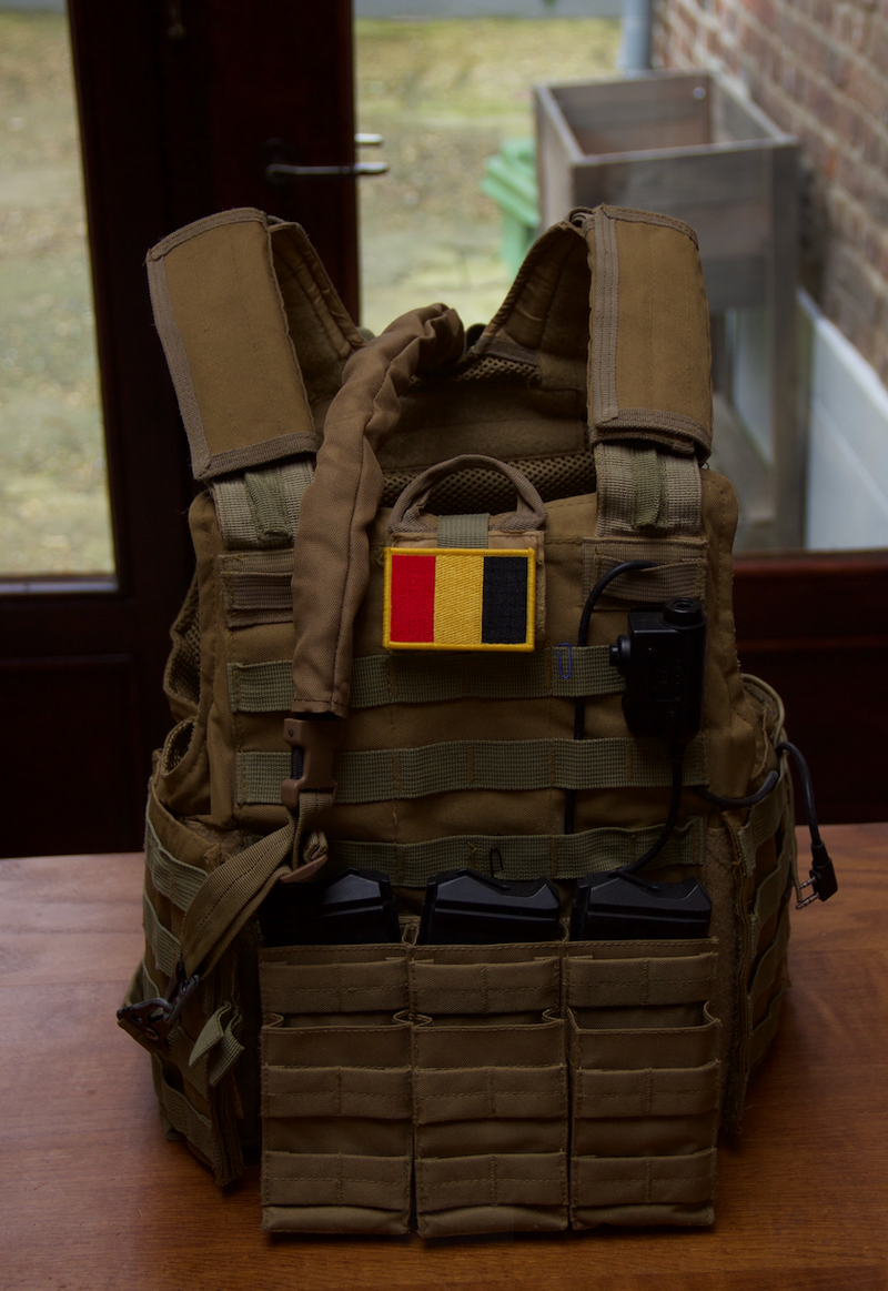 Image 1 for Tactical vest + FAST tactical helmet + earmor earpro