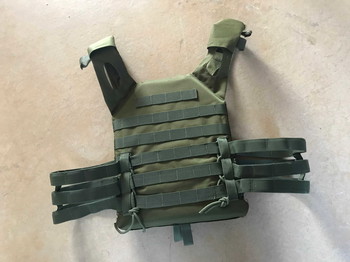Afbeelding 3 van Plate Carrier OD Green incl plates. Maat M-L-XL