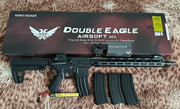 Image 3 for Airsoft Double Eagle M906A Honey Badger Full Metal S-AEG Tuned Vector Optics