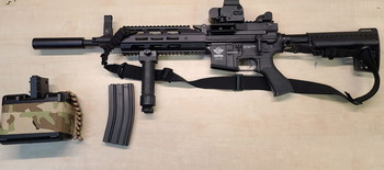 Bild 4 für AEG LMG Light Machine Gun Replica G&G Full Auto MG Red Dot + High cap Full Auto Mode