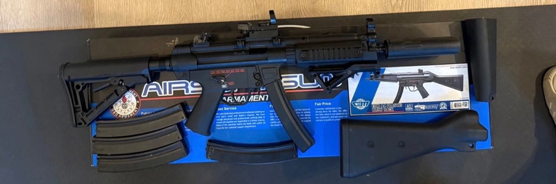 Image 1 for G&G EGM A4 MP5 AEG Blowback inclusief accessoires