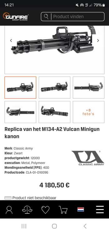 Image 7 for Classis Army M134 Minigun hPa