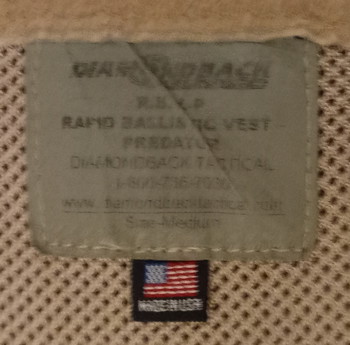 Image 5 pour Diamondback Tactical RBV-P Plate Carrier