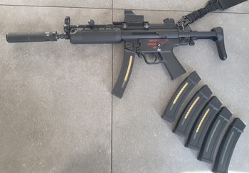 Imagen 8 de HK MP5 A5 met vector red dot en original HK silencer en 6 mags