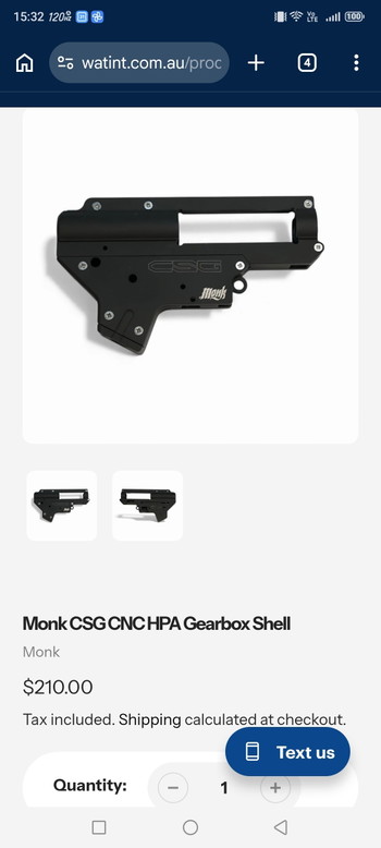 Image 2 for Monk ESG v2 gearbox Mac Crbn handguard Crbn outer barrel m4 Speed