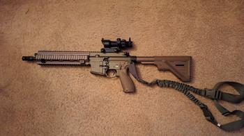 Image 2 for HK416 tan m4 gbb + 6 magazijnen