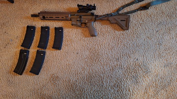 Image 3 for HK416 tan m4 gbb + 6 magazijnen