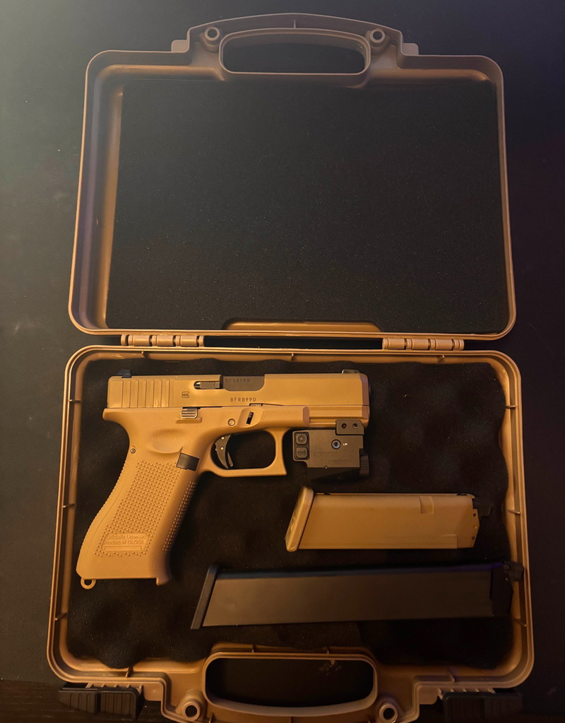 Image 1 pour Glock19x inclusief Extended-mag | Umarex | GBB | Polyster/Metaal
