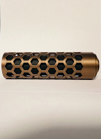 Image 2 pour Custom Airsoft Suppressor Honingraat Design in kleur naar wens!
