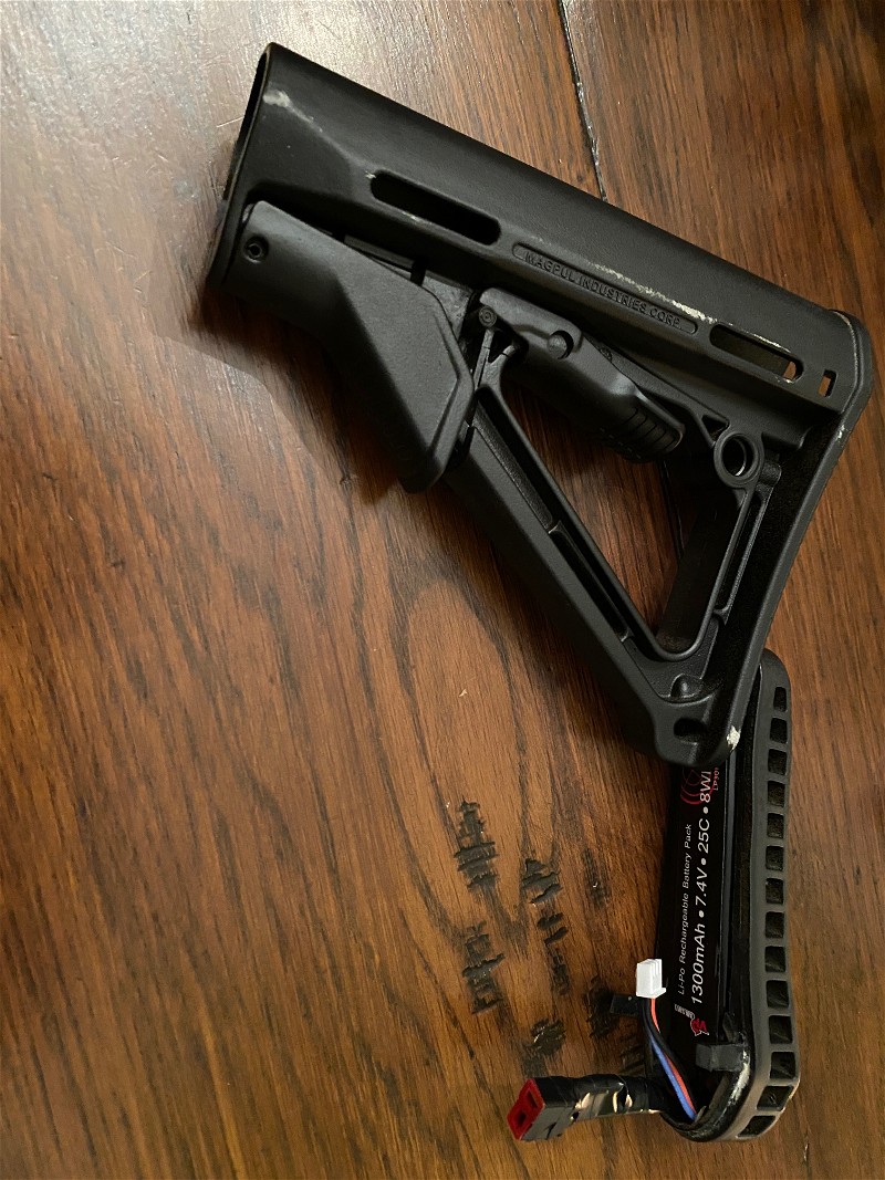 Image 1 for MAGPUL CTR STOCK (BLACK) & EXTENDED BUTT PAD PRE HOLLOWED OUT FOR M4/416 NGRS