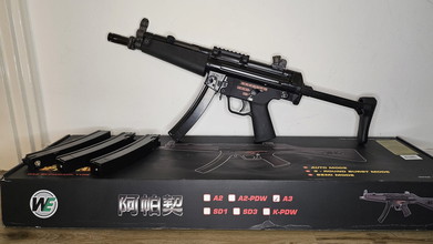 Afbeelding van WE MP5 A3 GBB + 3 extra GBB mags lekvrij (4 mags totaal)