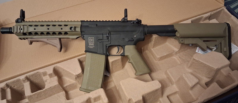 Image 1 pour Specna Arms SA-F03 FLEX M4 + angled grip | Zo goed als nieuw