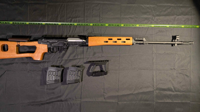 Afbeelding 1 van SVD Dragunov GBB (AimTop) custom real wood