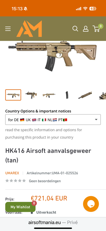 Imagen 4 de Umarex /VFC hk416 met tracers compleet met doos