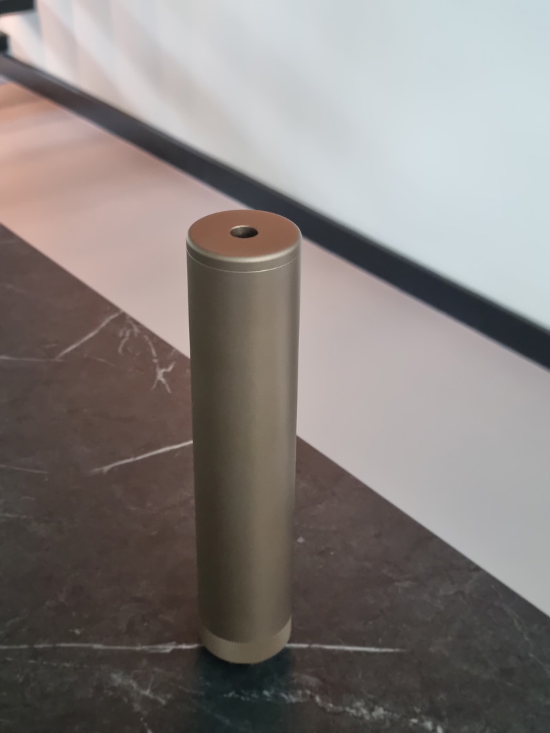 Bild 1 für FMA 185x38 silencer met adapter | CW/CWW | Dark Earth