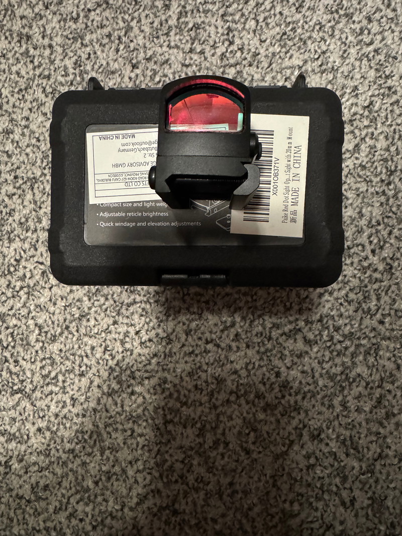 Afbeelding 1 van Paike Red Dot Sight Open 3,5 MOA (met glock mount)