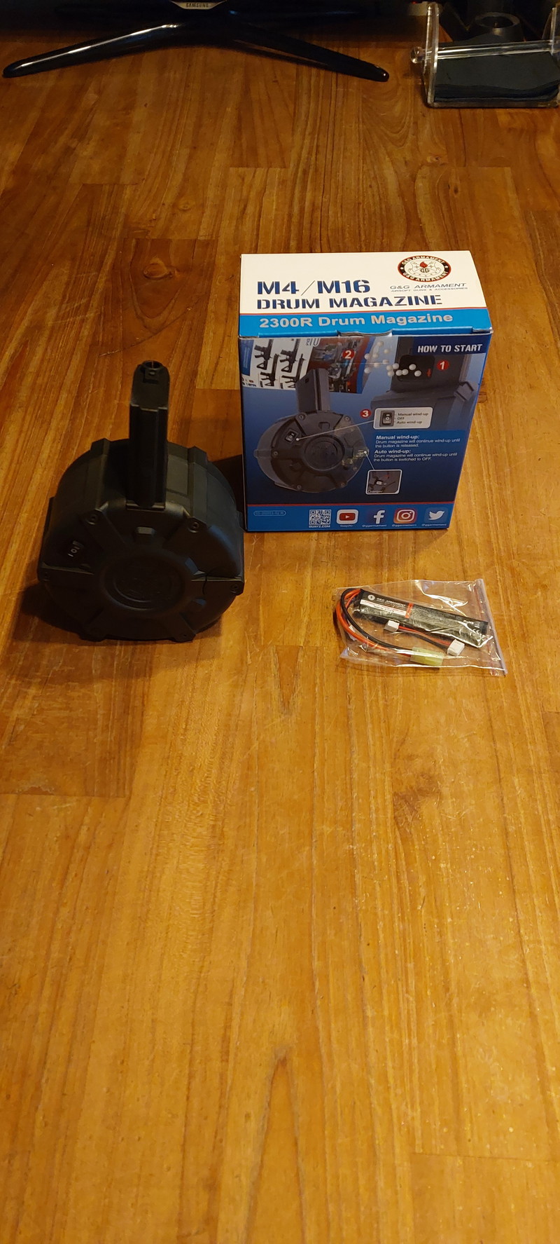 Afbeelding 1 van G&G autowinding 2300rnd drum magazijn.