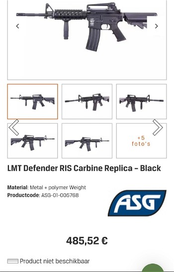 Image 7 for ASG (Lonex) LMT Defender M4 AEG
