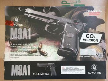 Imagen 2 de M9A1 Beretta Full Metal KJ Works met extra magazijn, holster en magazijnclip NIEUW