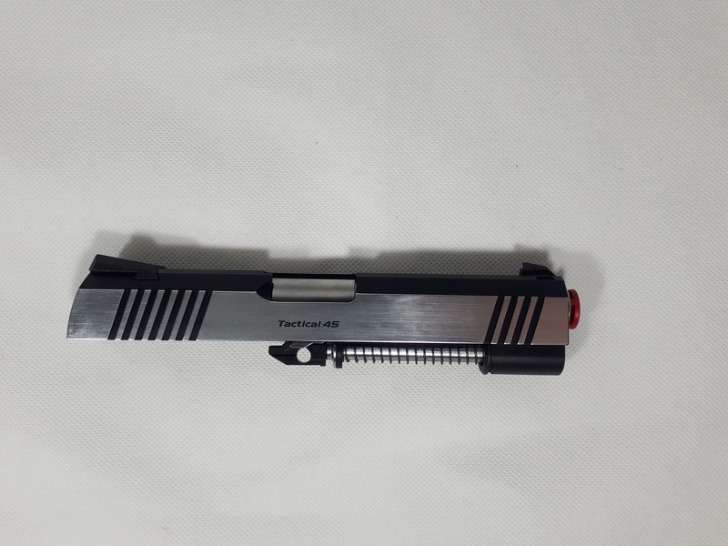 Afbeelding 1 van incl verz: NIEUW Tokyo Marui Hi-Capa 4.3 GBB Dual Stainless Complete Plastic Slide.