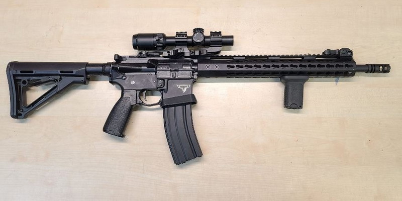 Image 1 for AR15  M4 GBB MK18 Gun in TTi Style John Wick JW2 Gun Full Metall mit LPVO Optic