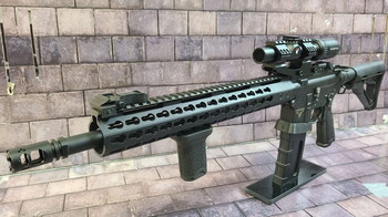 Image 2 for AR15  M4 GBB MK18 Gun in TTi Style John Wick JW2 Gun Full Metall mit LPVO Optic