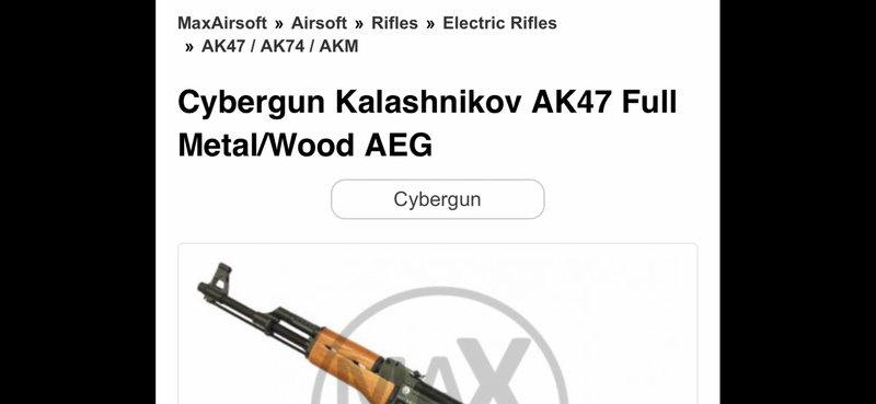 Imagen 1 de AK47 full wood full metal