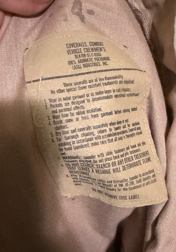 Image 4 pour Tan Combat Vehicle Crewman Coveralls