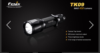 Afbeelding 4 van Fenix TK09 Flashlight w/ Picatinny mount