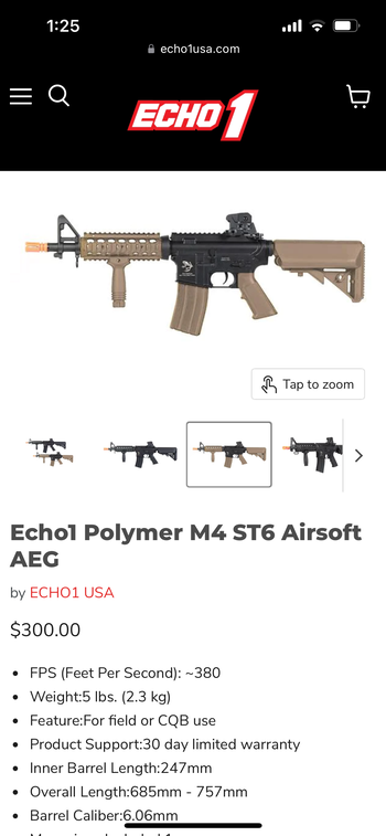 Image 3 for M4 ST6 and XCR AEG