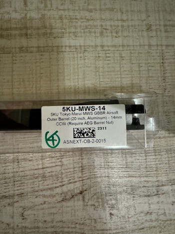 Imagen 2 de 5ku 20 inch outer barrel voor TM MWS