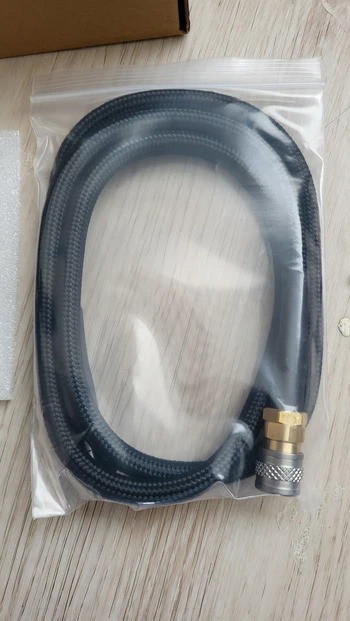 Imagen 5 de nieuwe HPA regulator + slang. Alles ongebruikt uit de verpakking