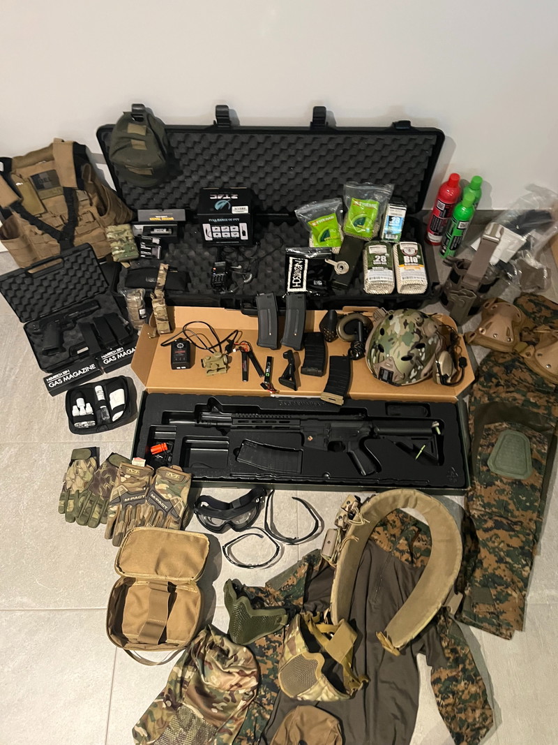 Image 1 for Complete Airsoft Kit - Met AEG M4 + SSP-1 handgun